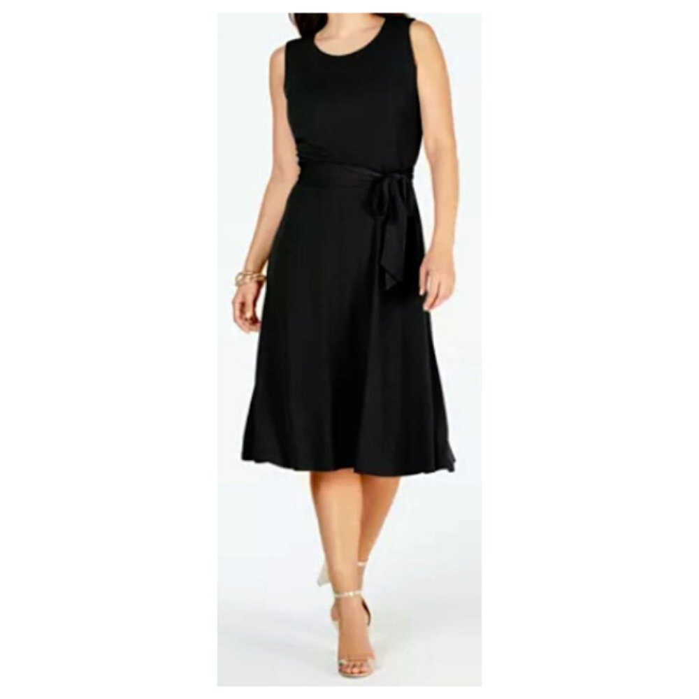 Charter Club Petite Belted Midi Dress